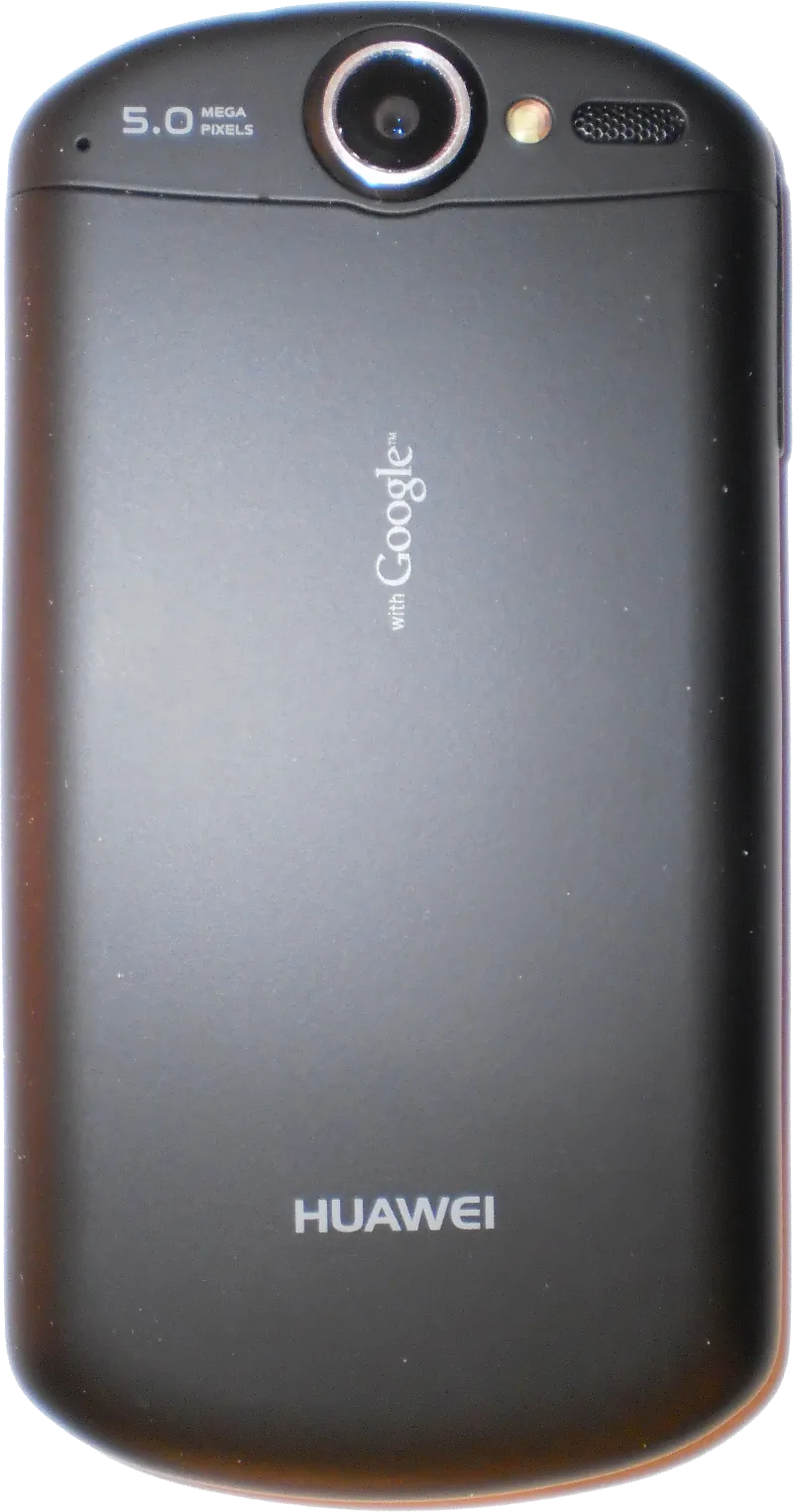 U8800 实物背面与 Huawei、Google 标识